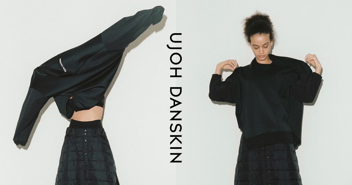 日本産】 UJOH DANSKIN バックオープンフーディー レディース BLACK