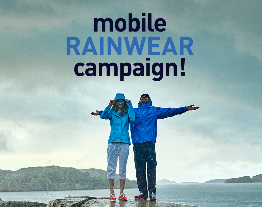 mobile RAINWEAR campaign! | HELLY HANSEN