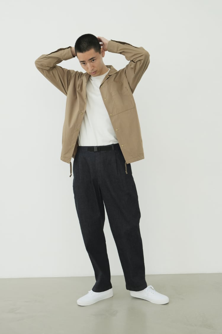 GOLDWIN One Tuck Tapered StretchTrousers